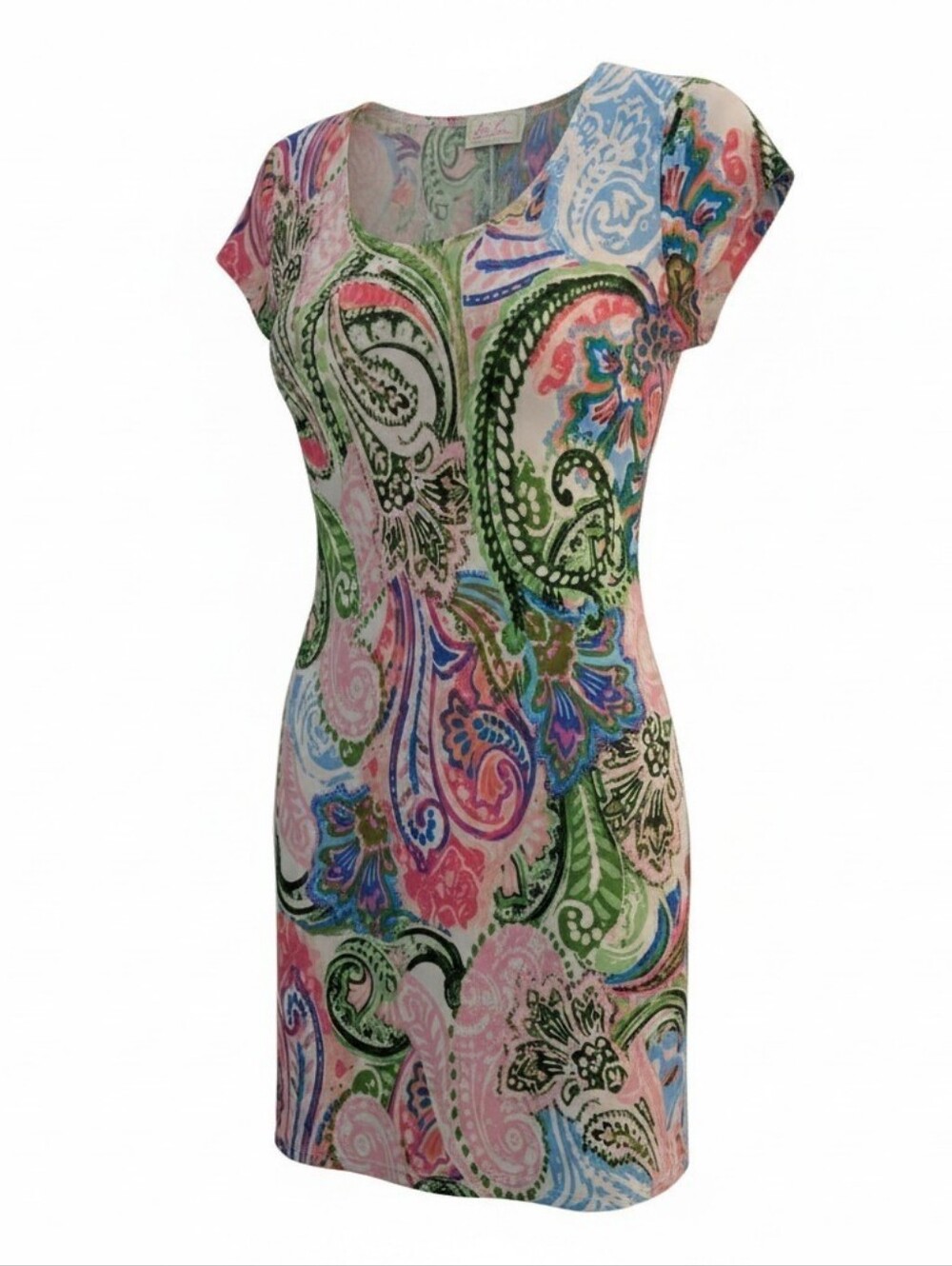 Ivy Lane Colorful Paisley Shift Dress - Multicolor Sz Small